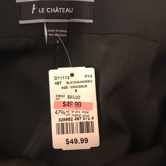 Le Château pinstripe layered skirt - Picture 3 of 5